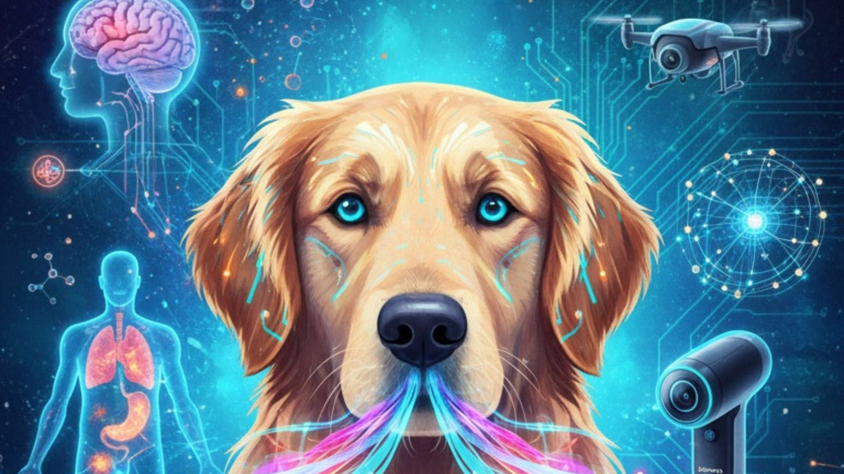 Infographic about dogs' sixth sense and disease detection.