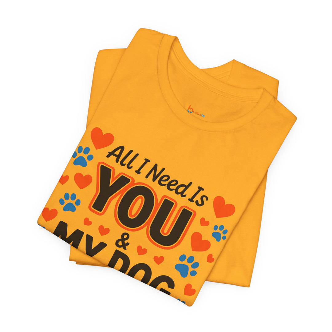BrillasTU You And My Dog Shirt Dog Lover Cotton Tee
