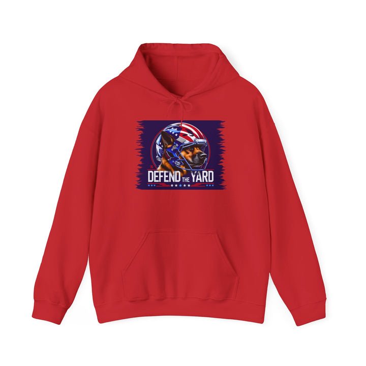 Patriotic Dog Hooded Sweatshirt, Cozy Unisex Blend, Pet Lover Gift, Casual Wear