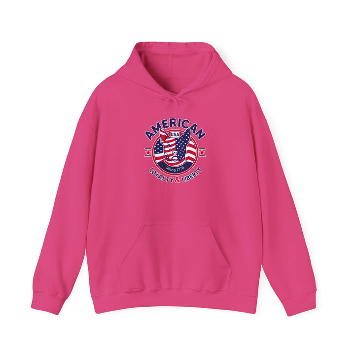American Spirit Hoodie Patriotic Loyalty & Liberty Unisex Sweatshirt