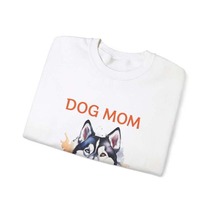 Dog Mom Siberian Husky Custom Gildan Unisex Crewneck Sweatshirt, Animal Lover Gift, Cozy Graphic Jumper - brillasTU