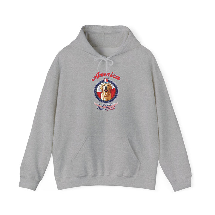 Proud Paw-Triot" Patriotic Dog Hoodie Unisex USA Pride Sweatshirt