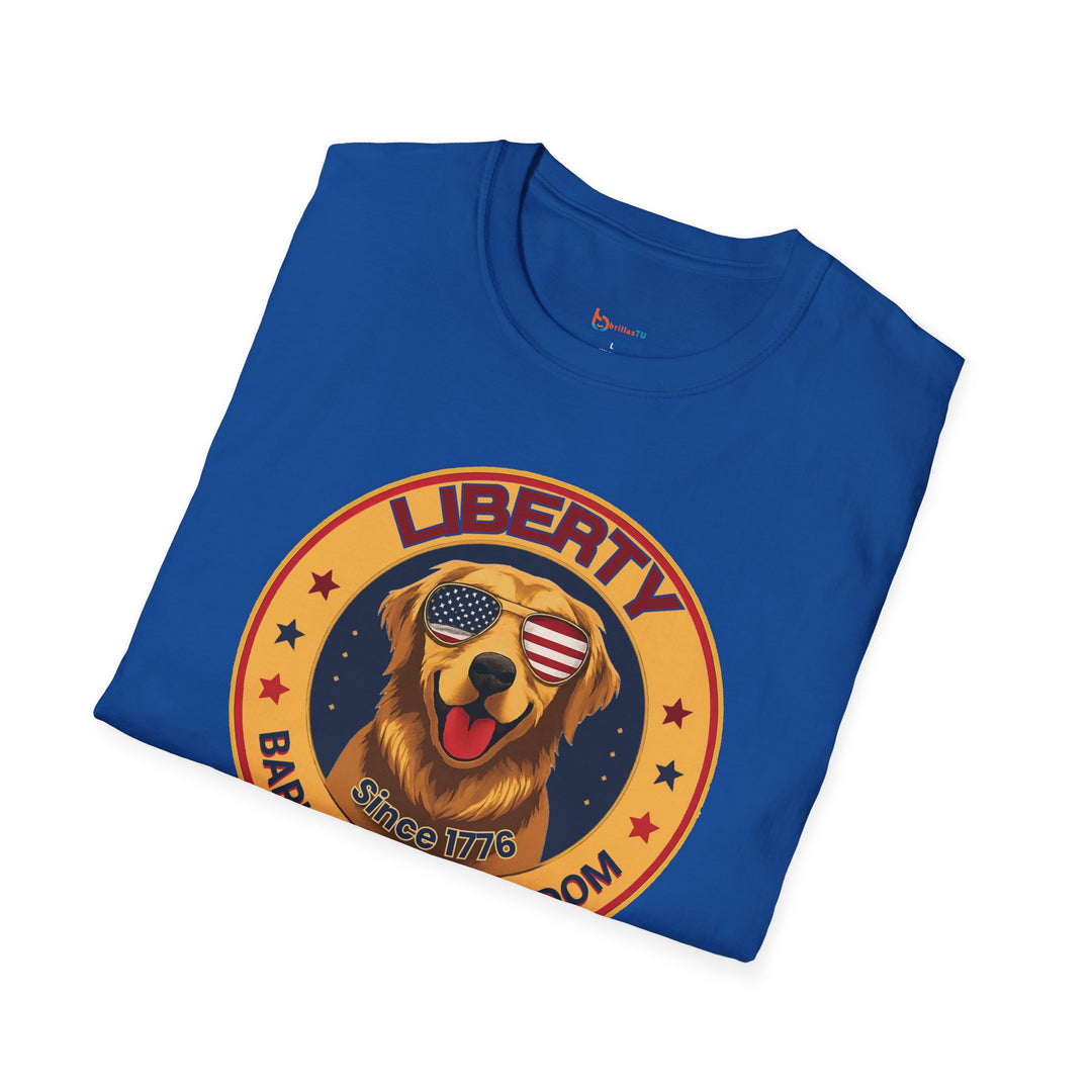 BrillasTU Liberty Dog Patriotic Tee - Unisex Freedom Lover Shirt - brillasTU #
