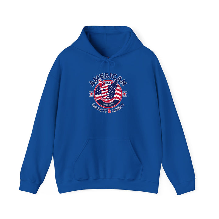 American Spirit Hoodie Patriotic Loyalty & Liberty Unisex Sweatshirt