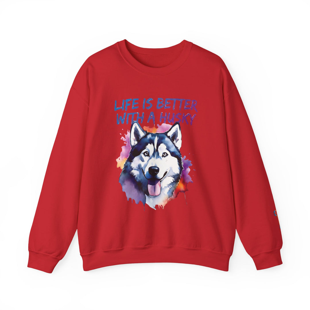 BrillasTU Life is Better with a Husky Crewneck - Unisex Sweatshirt - brillasTU #