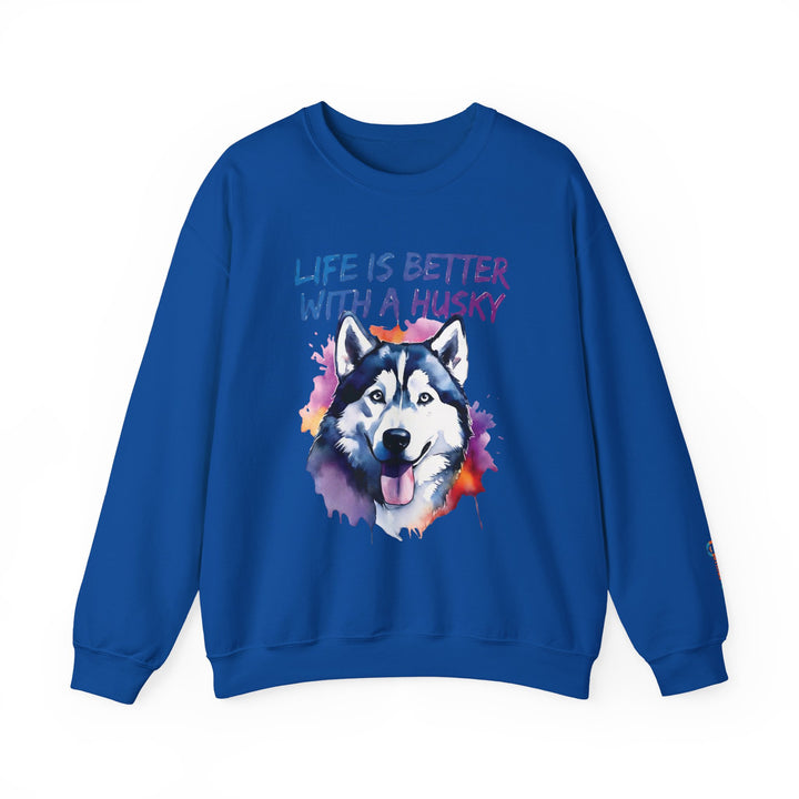 BrillasTU Life is Better with a Husky Crewneck - Unisex Sweatshirt - brillasTU #