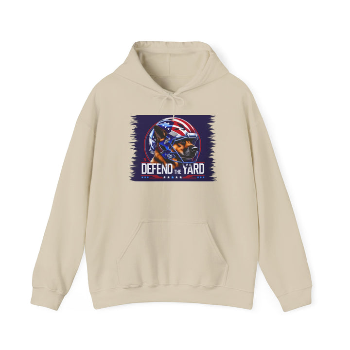 Patriotic Dog Hooded Sweatshirt, Cozy Unisex Blend, Pet Lover Gift, Casual Wear