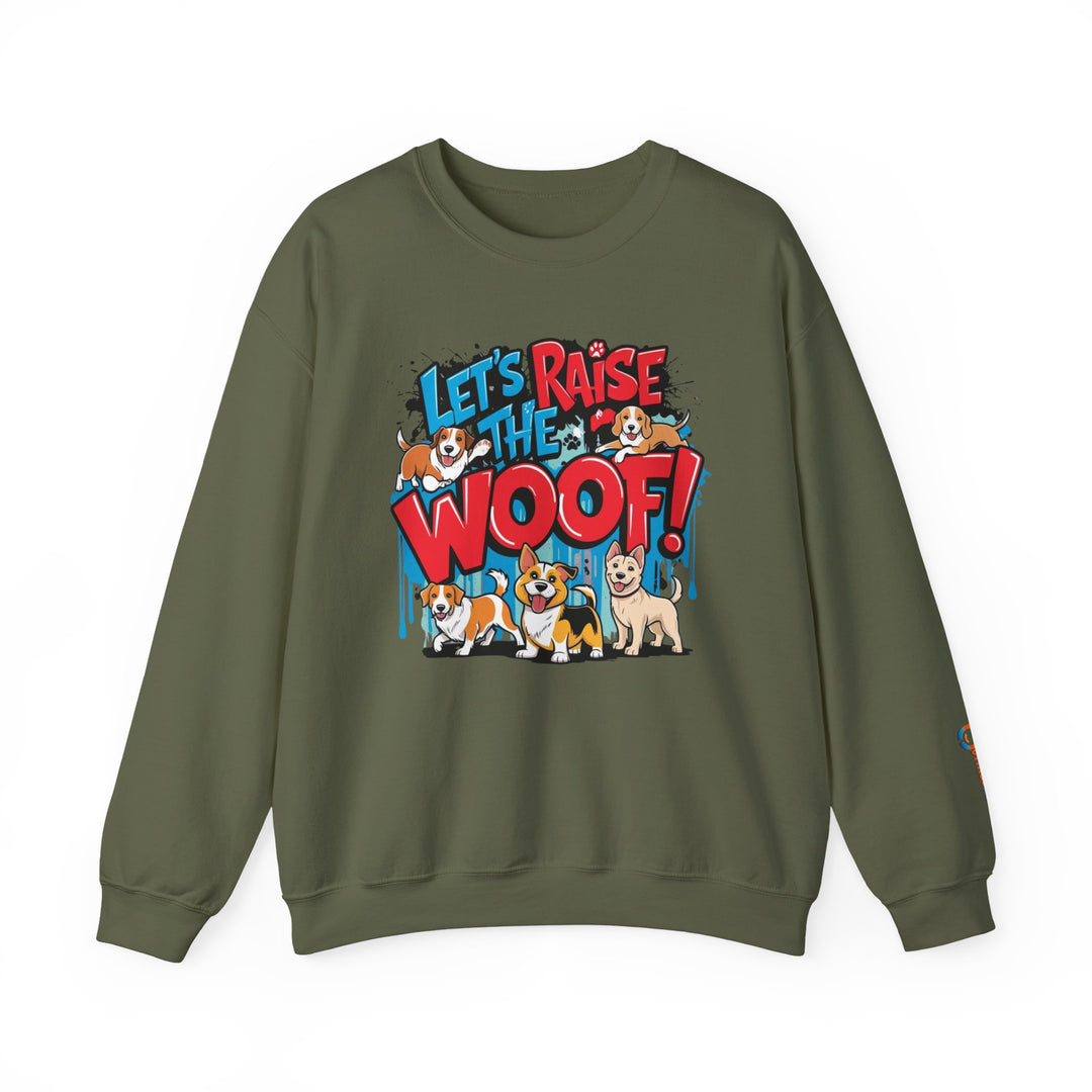 Sudadera para amantes de los perros - ¡Aumentemos la paciencia! - Sudadera unisex, regalo para amantes de los perros, suéter divertido para amantes de los animales, suéter acogedor de cuello redondo, regalo para mascotas.
