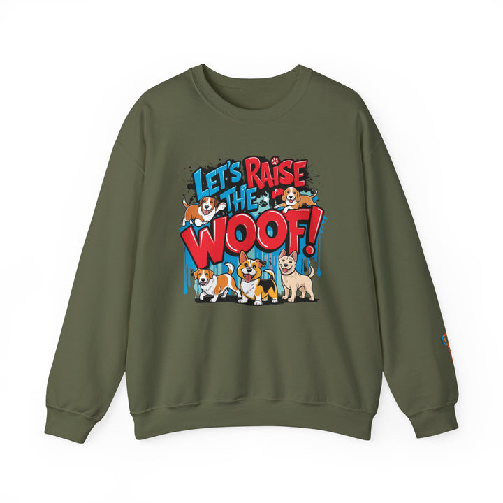 Sudadera para amantes de los perros - ¡Aumentemos la paciencia! - Sudadera unisex, regalo para amantes de los perros, suéter divertido para amantes de los animales, suéter acogedor de cuello redondo, regalo para mascotas.