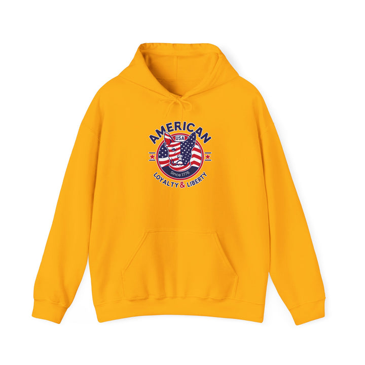 American Spirit Hoodie Patriotic Loyalty & Liberty Unisex Sweatshirt