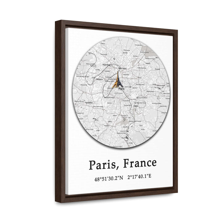 Paris France Map Gallery Canvas Wraps, Vertical FrameParis France Map Gallery Canvas Wraps, Vertical Frame. Let your personality be reflected in the artwork adorning your walls. This vertical gallery-wrapped canvas print will always look as tight and flat