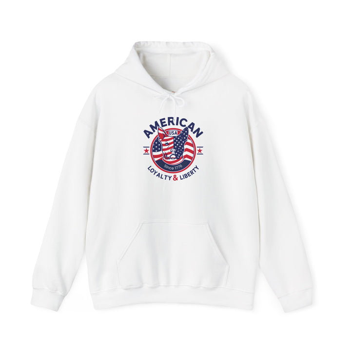 American Spirit Hoodie Patriotic Loyalty & Liberty Unisex Sweatshirt