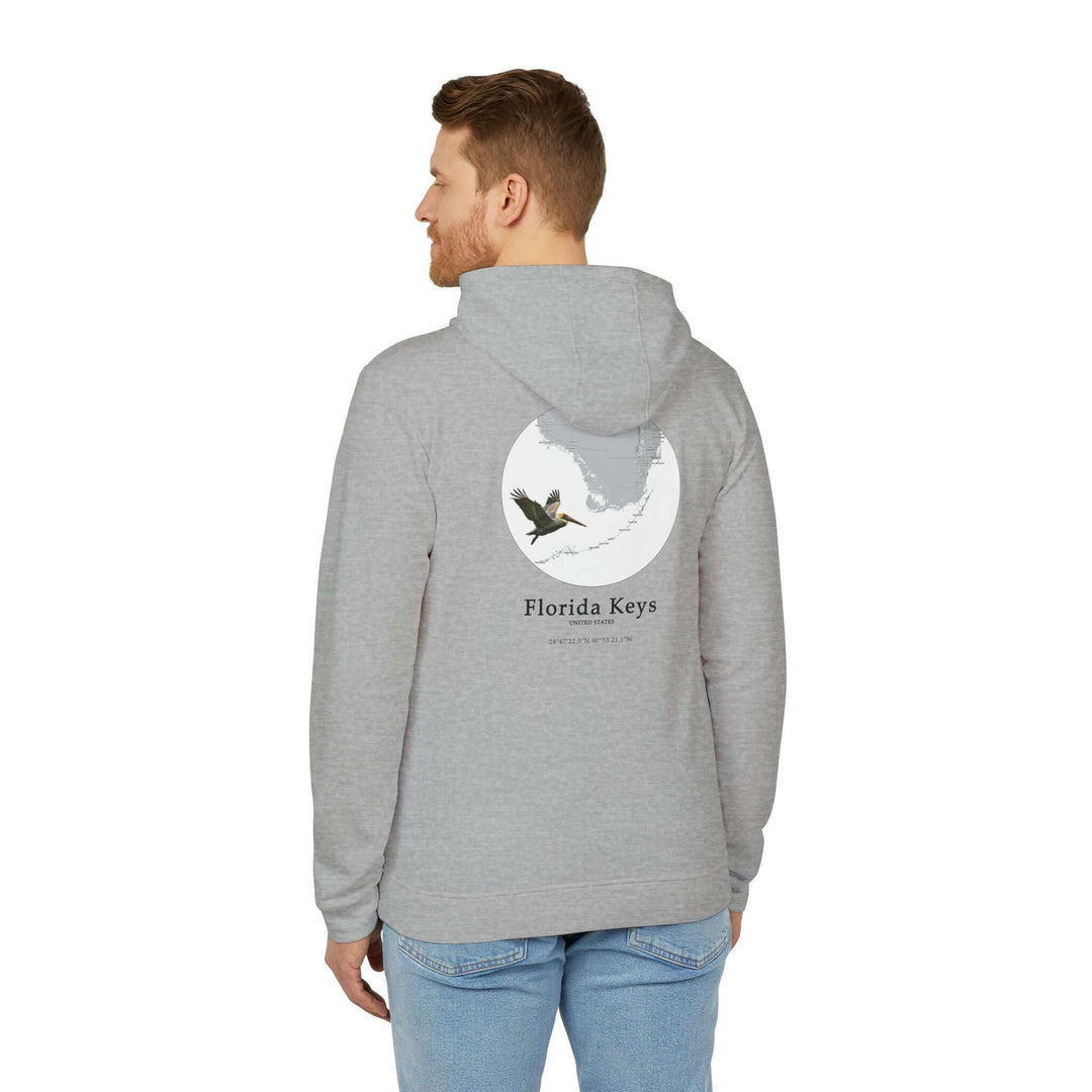 Customized Adidas Unisex Fleece Hoodie - Florida Keys PelicanCustomized Adidas Combining comfort with sustainability, this Florida Keys Unisex customized Adidas fleece hoodie redefines cozy cool. Crafted from a blend of 70% BCI cotton and 30% recycled pol