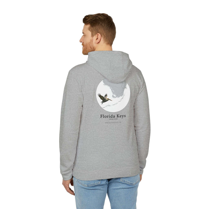 Customized Adidas Unisex Fleece Hoodie - Florida Keys PelicanCustomized Adidas Combining comfort with sustainability, this Florida Keys Unisex customized Adidas fleece hoodie redefines cozy cool. Crafted from a blend of 70% BCI cotton and 30% recycled pol