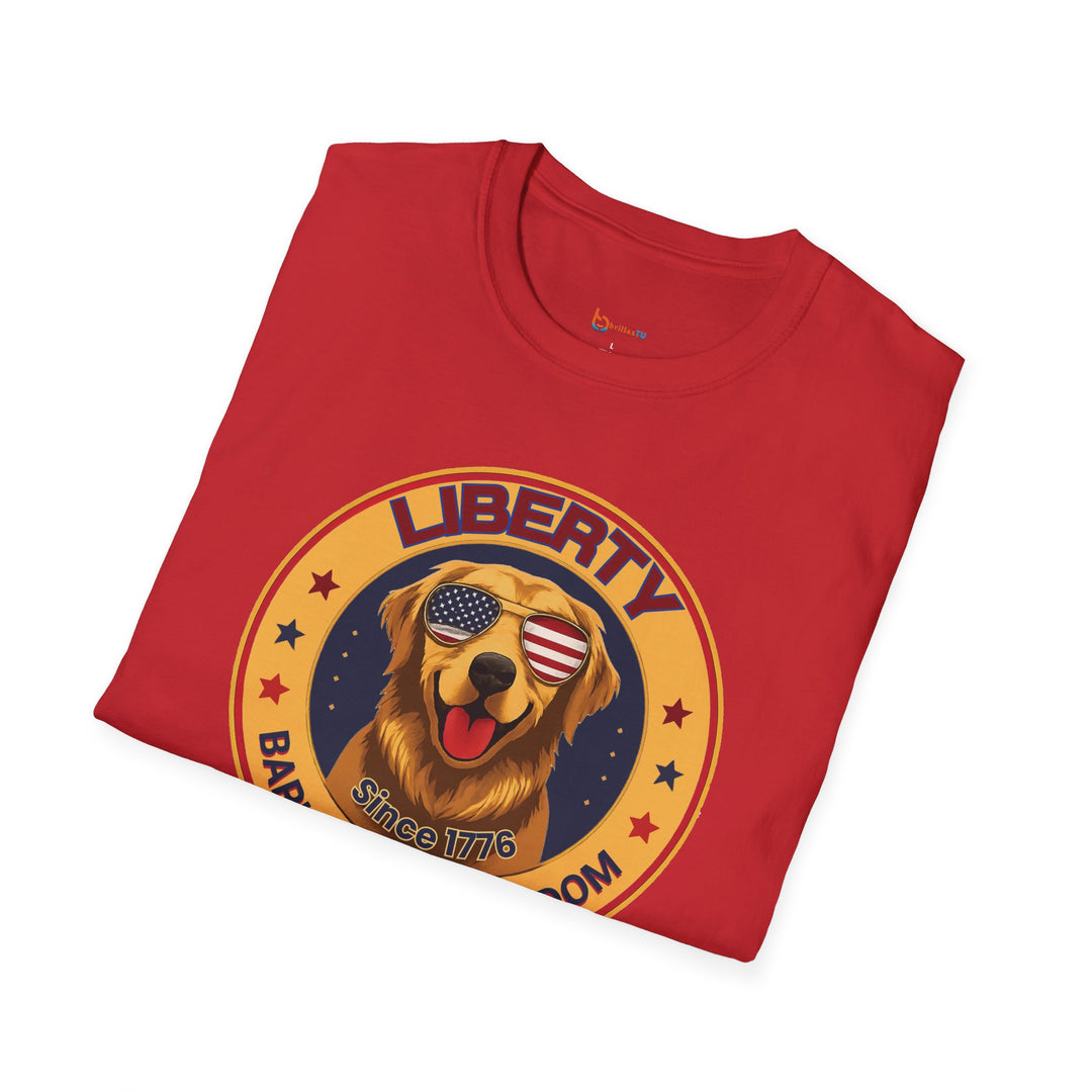 BrillasTU Liberty Dog Patriotic Tee - Unisex Freedom Lover Shirt - brillasTU #
