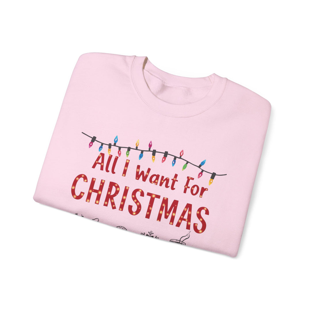 All I Want for Christmas… and Maybe More Dogs Crewneck Sweatshirt - brillasTU #