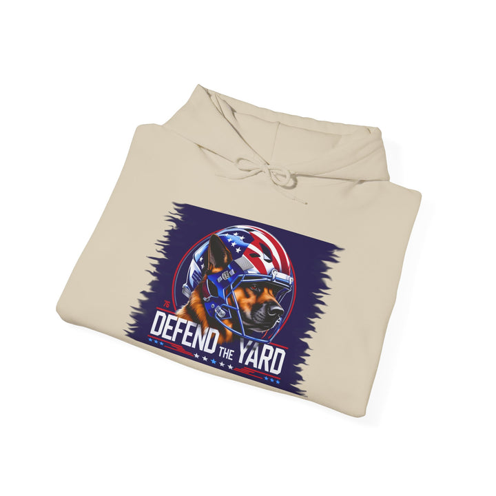 Patriotic Dog Hooded Sweatshirt, Cozy Unisex Blend, Pet Lover Gift, Casual Wear