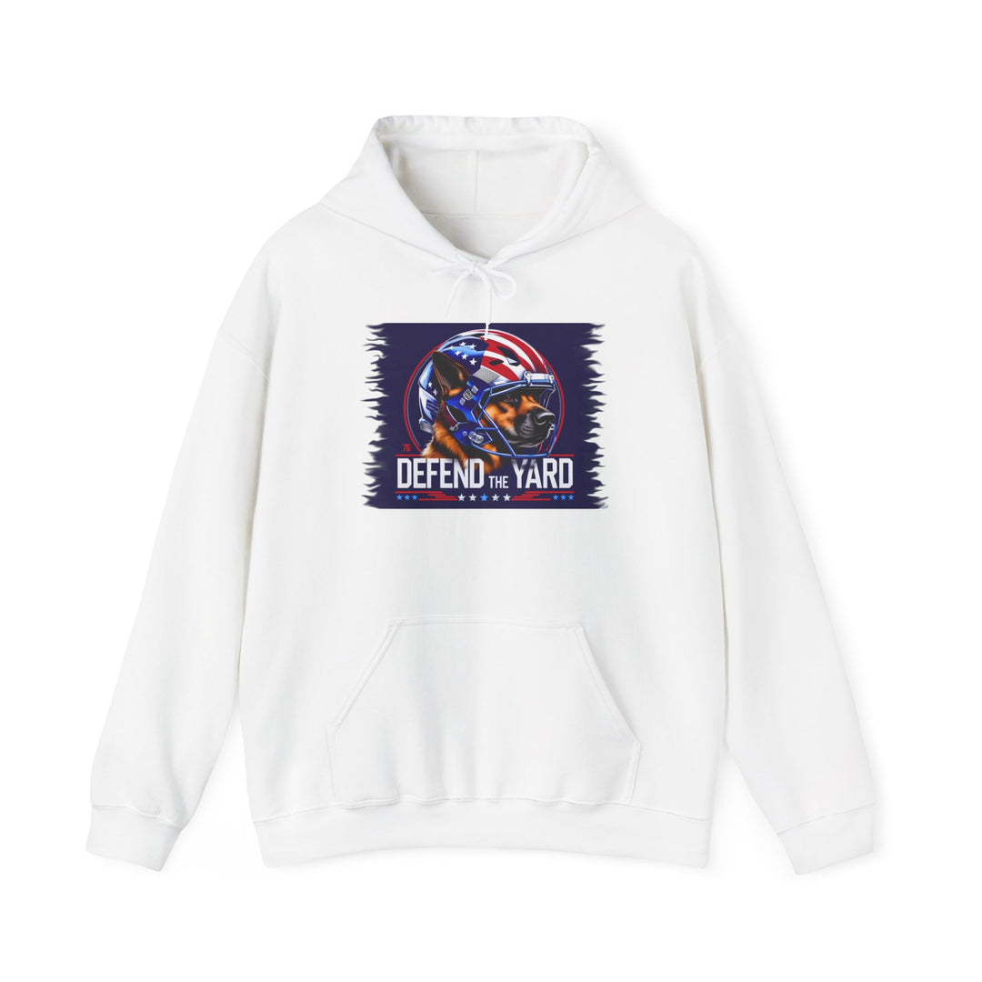Patriotic Dog Hooded Sweatshirt, Cozy Unisex Blend, Pet Lover Gift, Casual Wear
