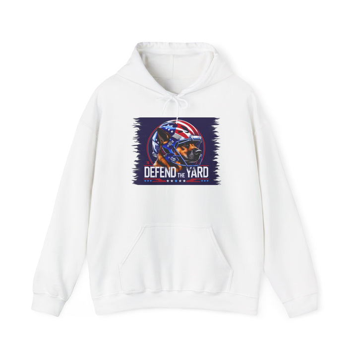 Patriotic Dog Hooded Sweatshirt, Cozy Unisex Blend, Pet Lover Gift, Casual Wear