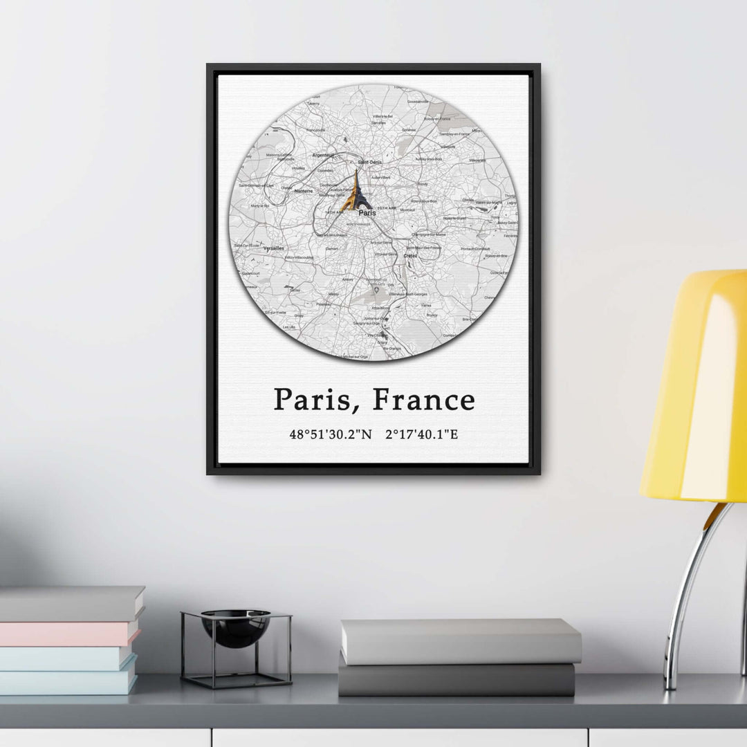 Paris France Map Gallery Canvas Wraps, Vertical FrameParis France Map Gallery Canvas Wraps, Vertical Frame. Let your personality be reflected in the artwork adorning your walls. This vertical gallery-wrapped canvas print will always look as tight and flat