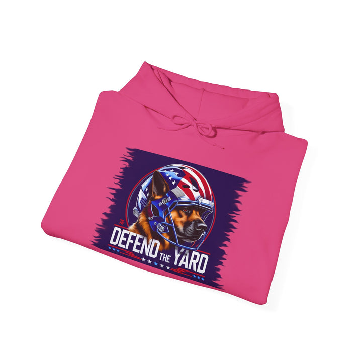 Patriotic Dog Hooded Sweatshirt, Cozy Unisex Blend, Pet Lover Gift, Casual Wear
