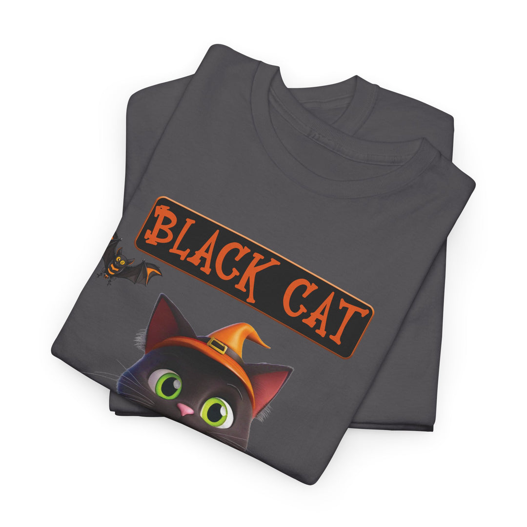 Black Cat, Bad Luck... Or Good Luck? Customized Gildan Unisex Heavy Cotton Tee - brillasTU