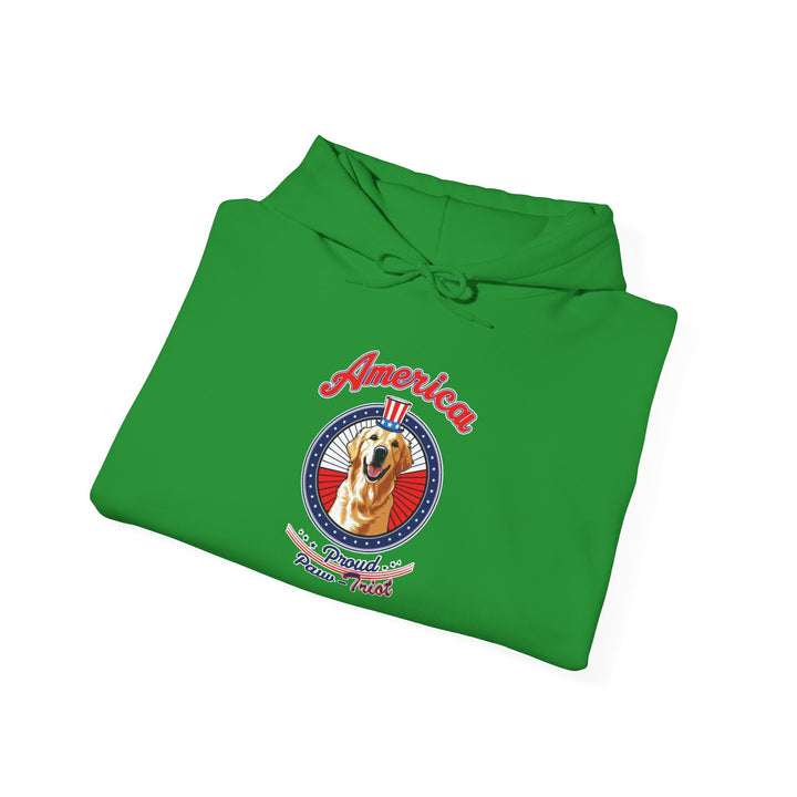 Proud Paw-Triot" Patriotic Dog Hoodie Unisex USA Pride Sweatshirt