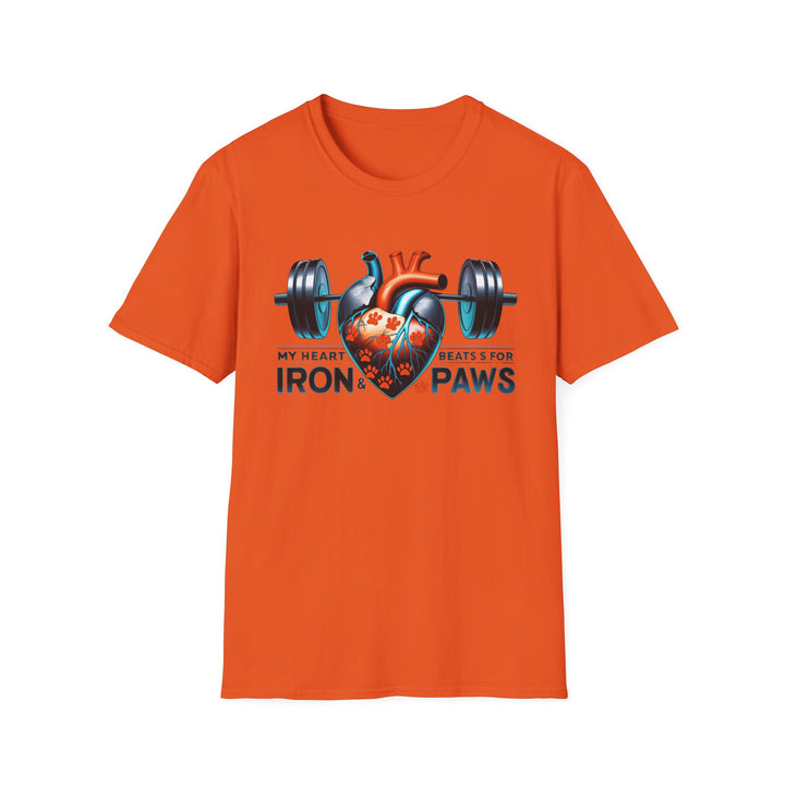 Iron & Paws Heartbeat T-Shirt, Gym Shirt, Pet Lover Gift, Fitness Apparel, Dog Owner Tee, Motivational Workout Wear