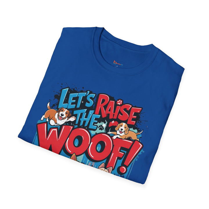Let’s Raise the Woof! Dog Graphic T-Shirt - brillasTU #