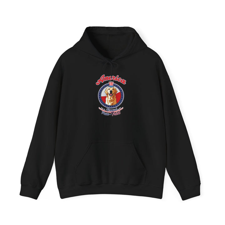 Proud Paw-Triot" Patriotic Dog Hoodie Unisex USA Pride Sweatshirt