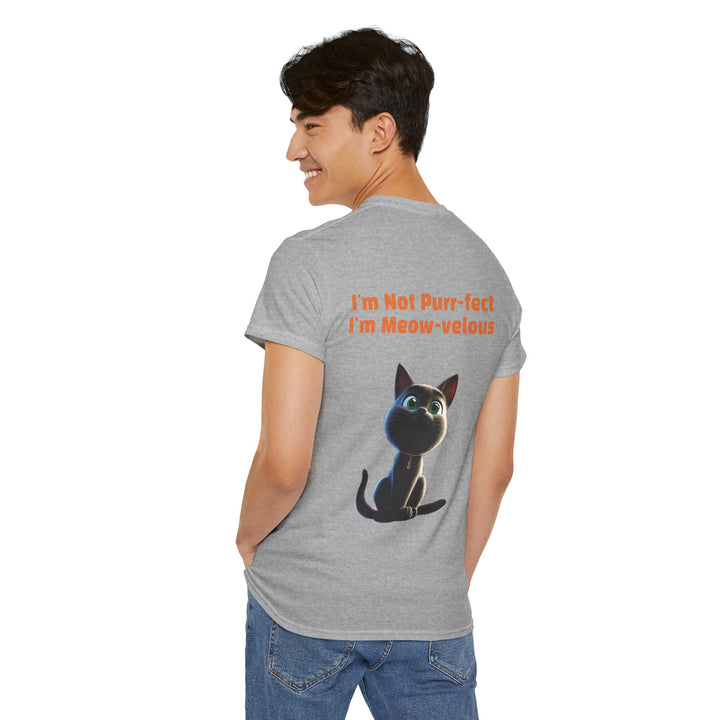 Black Cat, Bad Luck... Or Good Luck? Customized Gildan Unisex Heavy Cotton Tee