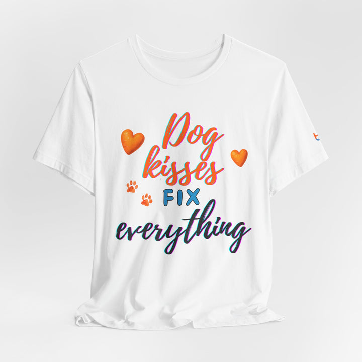 brillasTU Dog Kisses Tee Dog Lover Soft Cotton