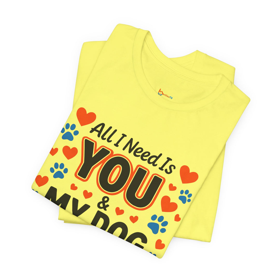 BrillasTU You And My Dog Shirt Dog Lover Cotton Tee