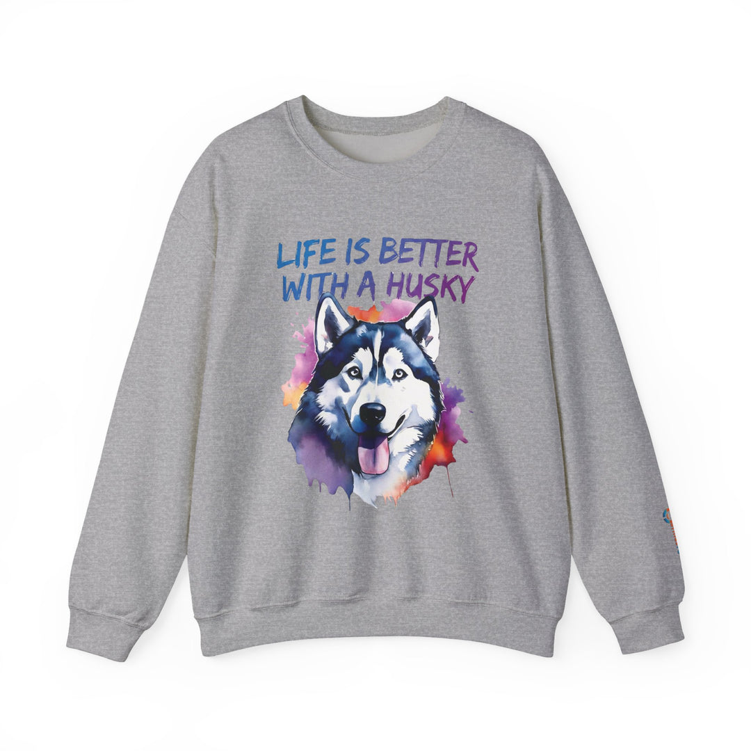 BrillasTU Life is Better with a Husky Crewneck - Unisex Sweatshirt - brillasTU #