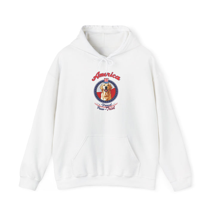 Proud Paw-Triot" Patriotic Dog Hoodie Unisex USA Pride Sweatshirt