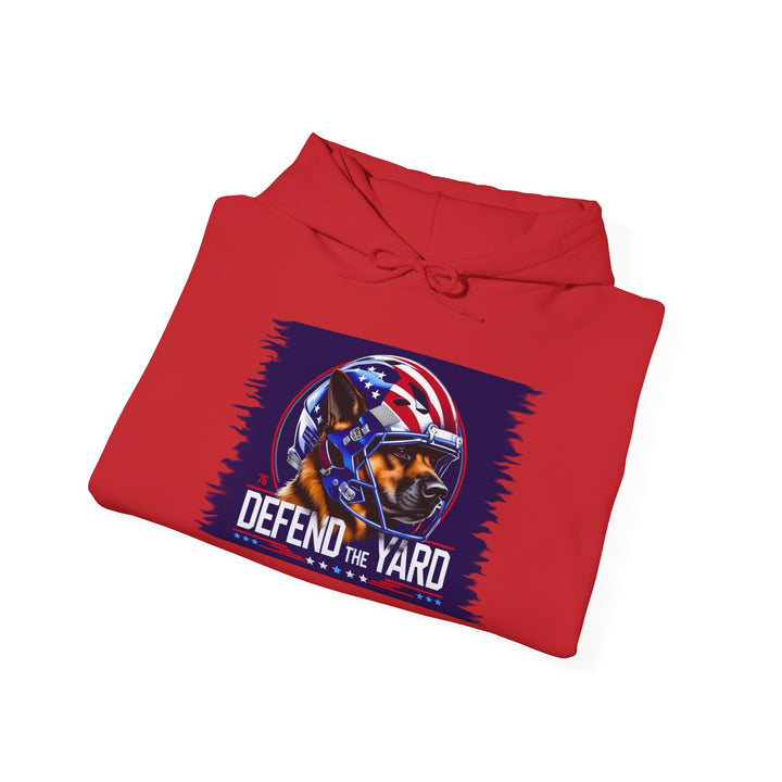 Patriotic Dog Hooded Sweatshirt, Cozy Unisex Blend, Pet Lover Gift, Casual Wear