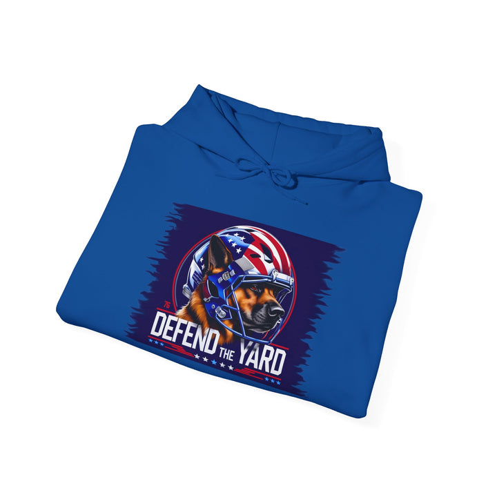 Patriotic Dog Hooded Sweatshirt, Cozy Unisex Blend, Pet Lover Gift, Casual Wear