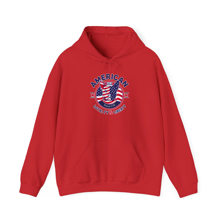American Spirit Hoodie Patriotic Loyalty & Liberty Unisex Sweatshirt