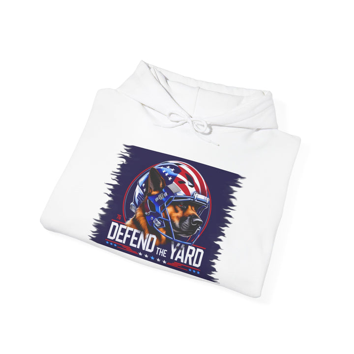 Patriotic Dog Hooded Sweatshirt, Cozy Unisex Blend, Pet Lover Gift, Casual Wear
