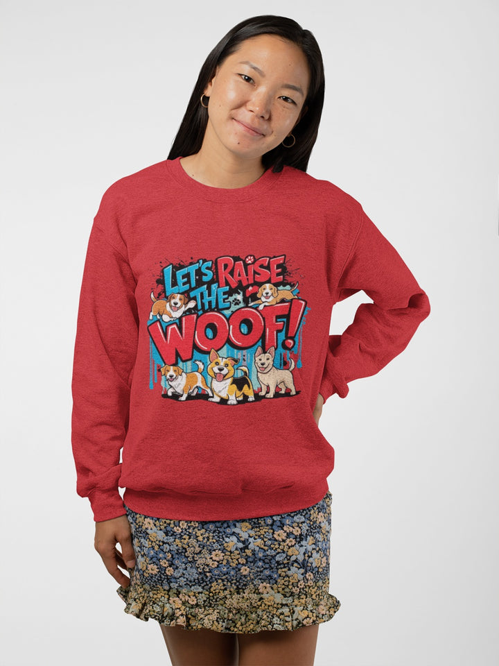 Sudadera para amantes de los perros - ¡Aumentemos la paciencia! - Sudadera unisex, regalo para amantes de los perros, suéter divertido para amantes de los animales, suéter acogedor de cuello redondo, regalo para mascotas.