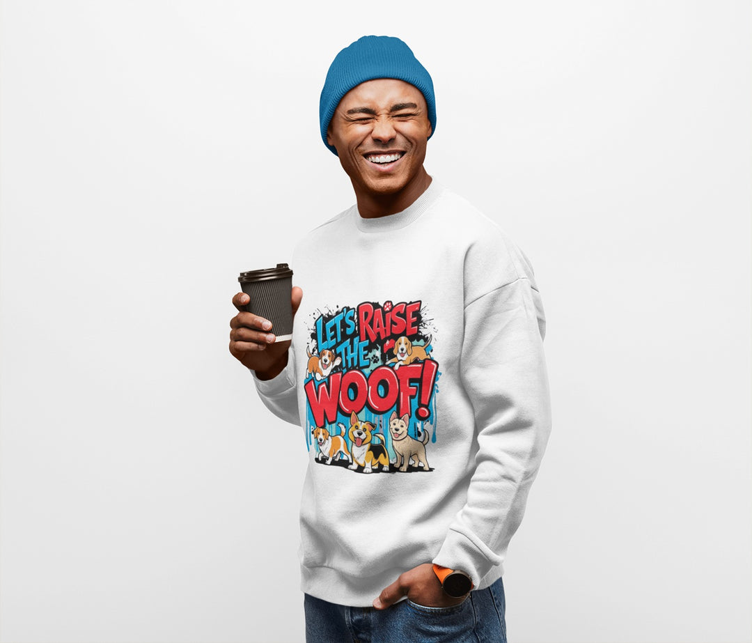 Sudadera para amantes de los perros - ¡Aumentemos la paciencia! - Sudadera unisex, regalo para amantes de los perros, suéter divertido para amantes de los animales, suéter acogedor de cuello redondo, regalo para mascotas.