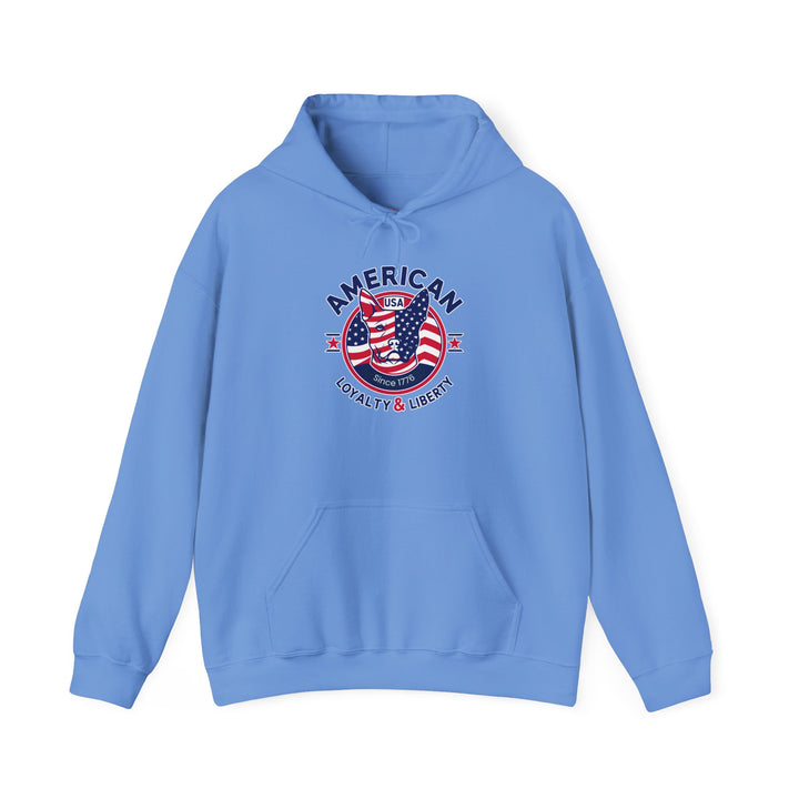 American Spirit Hoodie Patriotic Loyalty & Liberty Unisex Sweatshirt