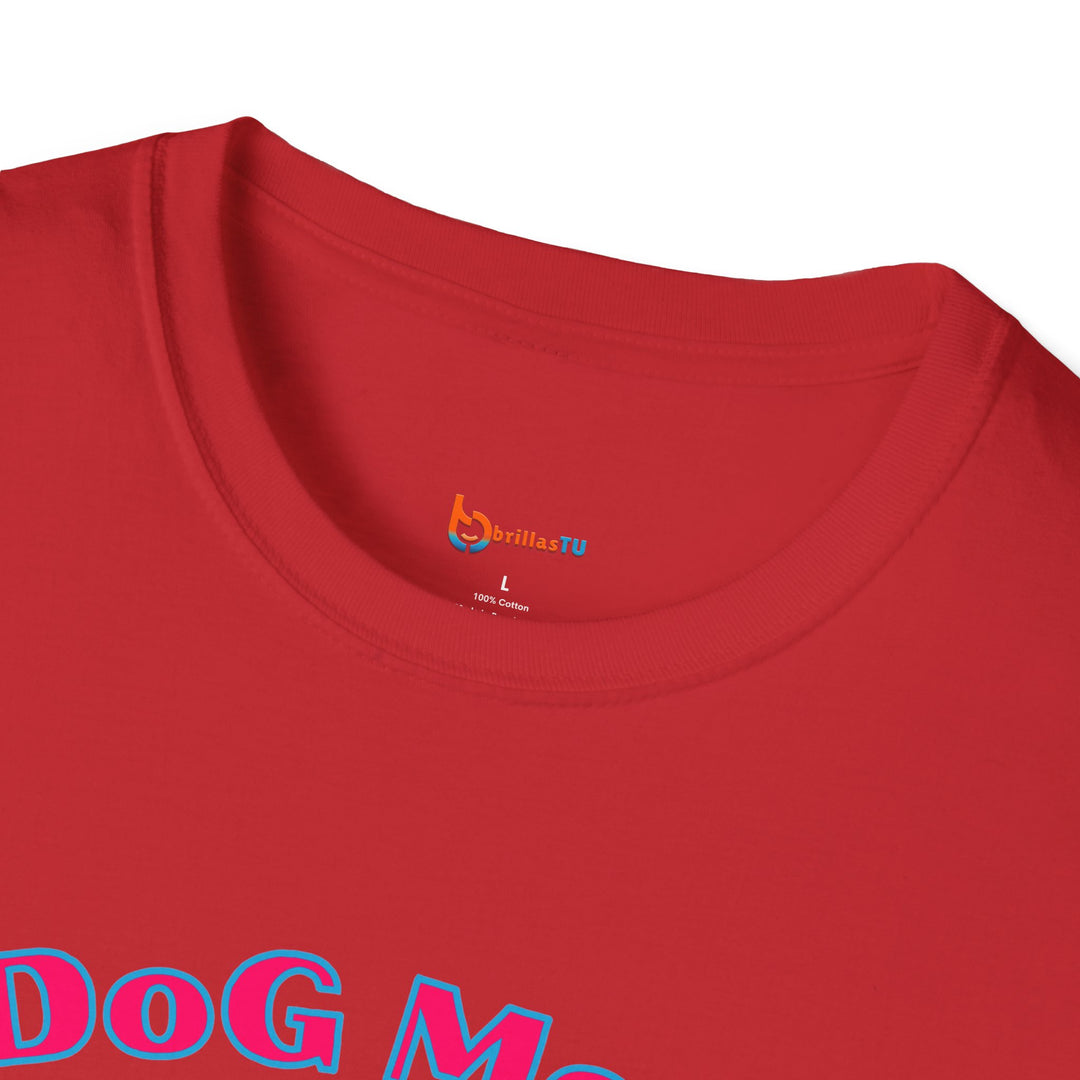 BrillasTU Colorful Paw Heart Dog Mom Softstyle Tee - Unisex Pet Shirt - brillasTU #