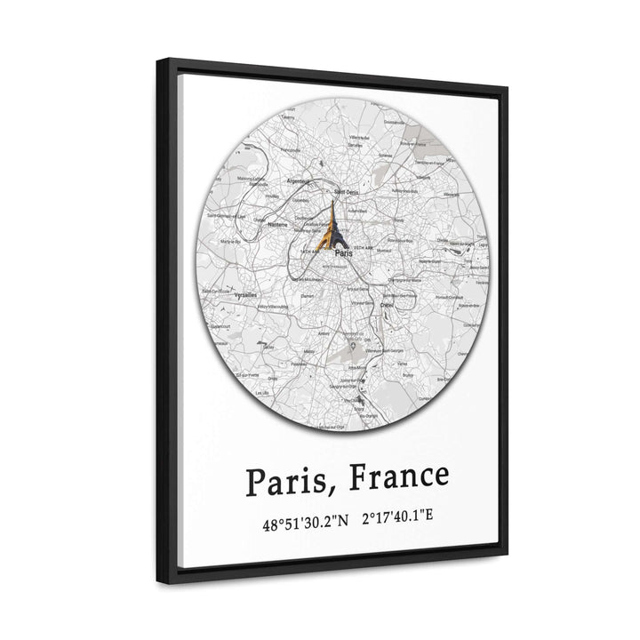 Paris France Map Gallery Canvas Wraps, Vertical FrameParis France Map Gallery Canvas Wraps, Vertical Frame. Let your personality be reflected in the artwork adorning your walls. This vertical gallery-wrapped canvas print will always look as tight and flat