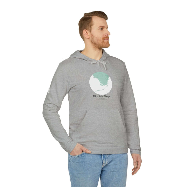 Customized Adidas Unisex Fleece Hoodie - Florida Keys PelicanCustomized Adidas Combining comfort with sustainability, this Florida Keys Unisex customized Adidas fleece hoodie redefines cozy cool. Crafted from a blend of 70% BCI cotton and 30% recycled pol