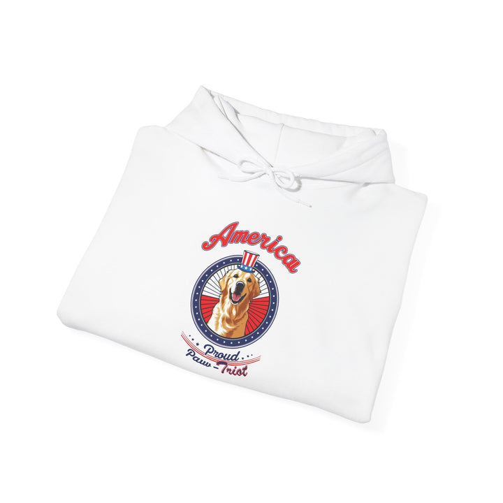 Proud Paw-Triot" Patriotic Dog Hoodie Unisex USA Pride Sweatshirt
