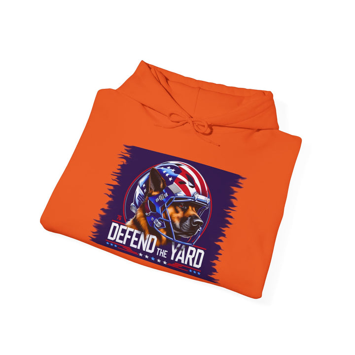 Patriotic Dog Hooded Sweatshirt, Cozy Unisex Blend, Pet Lover Gift, Casual Wear
