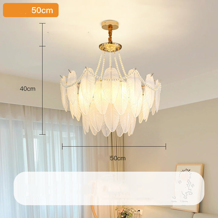 French Cream Wind Pendant Light Luxury