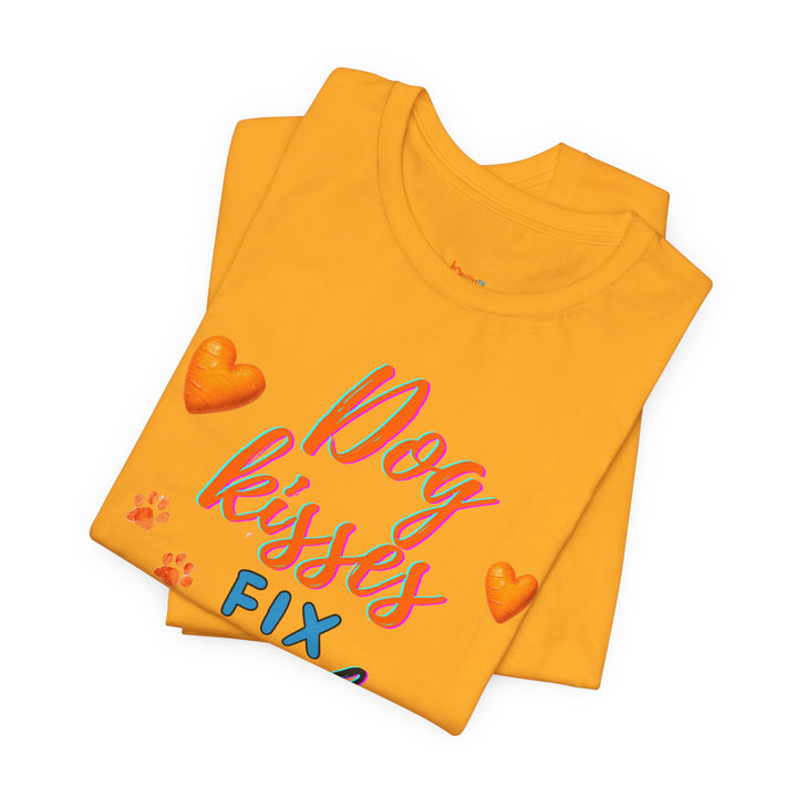 brillasTU Dog Kisses Tee Dog Lover Soft Cotton