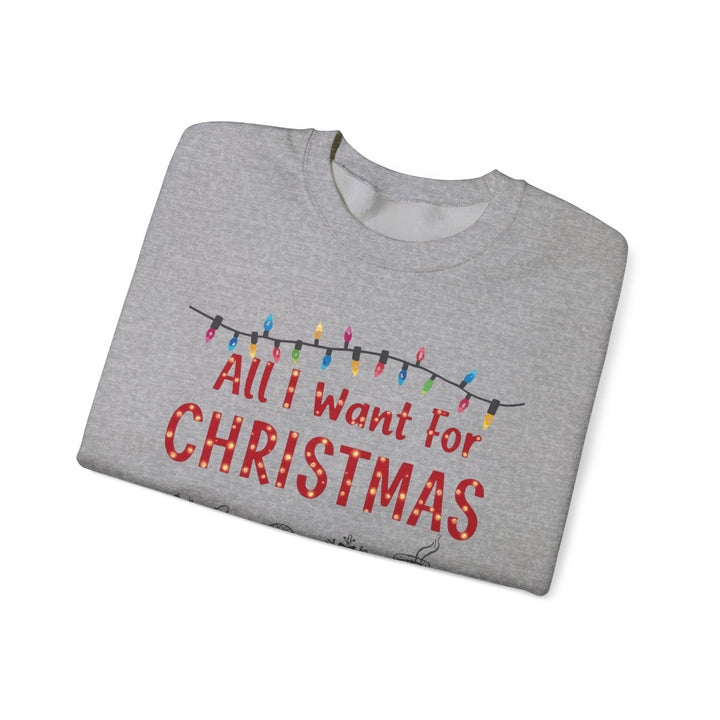 All I Want for Christmas… and Maybe More Dogs Crewneck Sweatshirt - brillasTU #